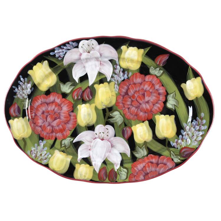 Evening Song 20" Oval Serving Platter