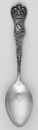 States & Cities Souvenir Spoons(Sterling) Louisiana Demitasse Spoon