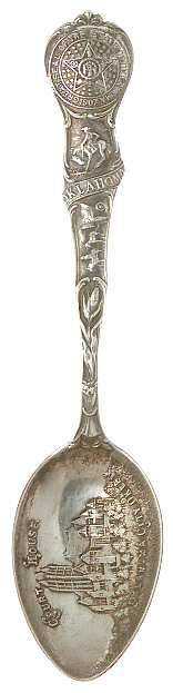 States & Cities Souvenir Spoons(Sterling) Oklahoma Demitasse Spoon