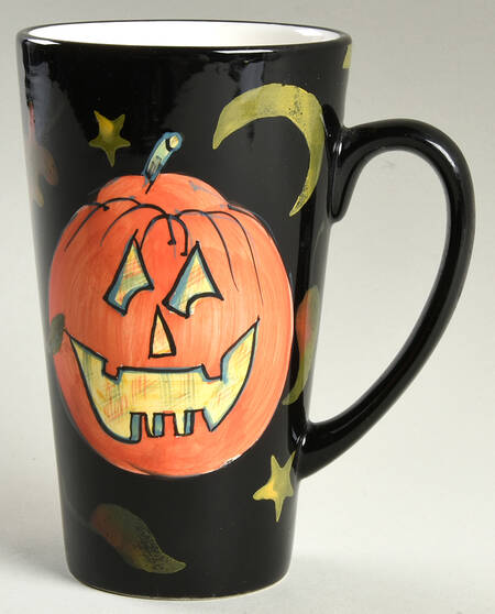 Ghost and Pumpkin (Pumpkin) Latte Mug