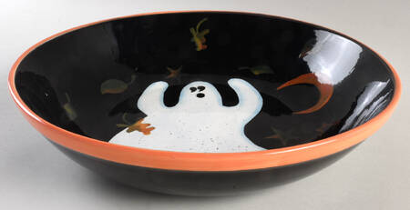 Ghost and Pumpkins (Ghosts) 13" Pasta Serving Bowl