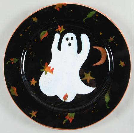 Ghost and Pumpkins (Ghosts) Service Plate (Charger)