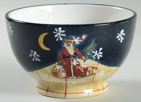 Folk Santa (Large Flakes) 5" All Purpose Bowl