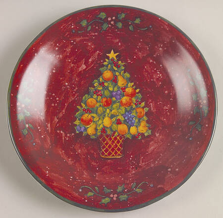 Home For The Holidays Salad/Dessert Plate by Certified International