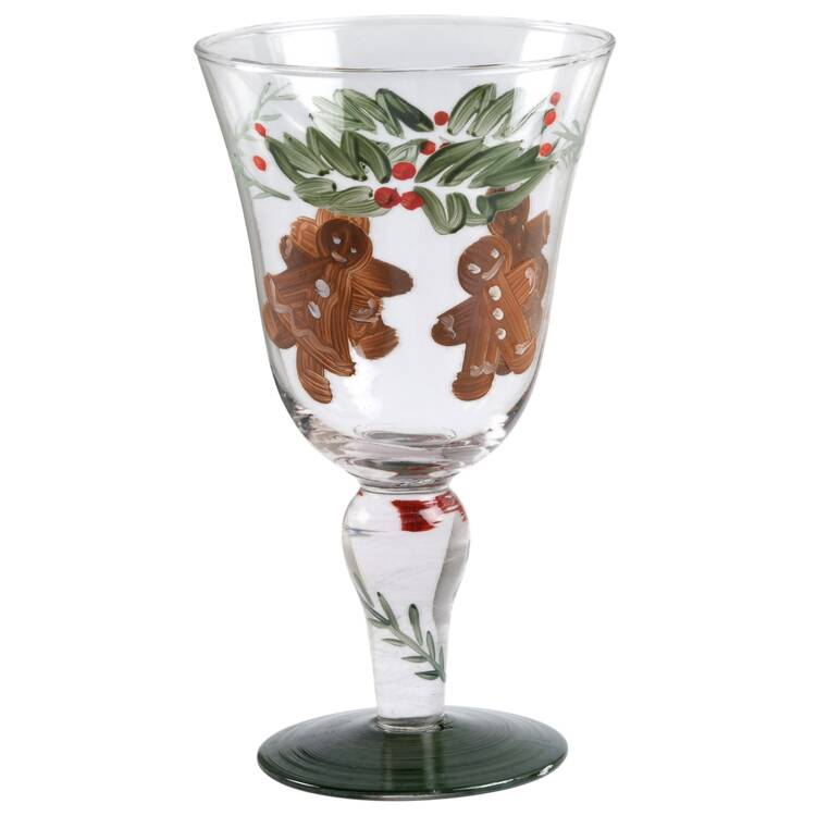 Gingerbread Men Glassware Goblet