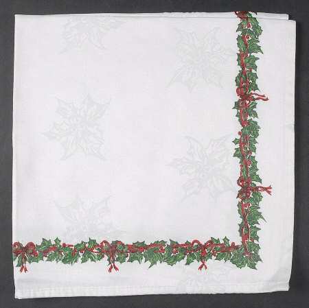 Holiday Celebrations (Green Trim) 18" Cloth Napkin