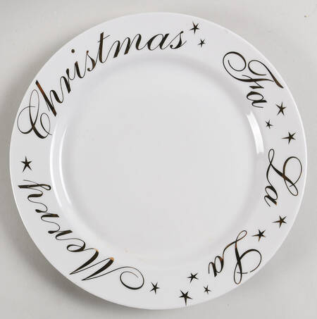 HOLIDAY GREETINGS Dinner Plate