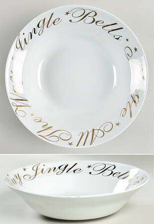 HOLIDAY GREETINGS 9" Round Vegetable Bowl