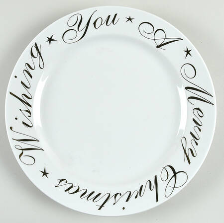 HOLIDAY GREETINGS 11" Chop Plate (Round Platter) by CIPA