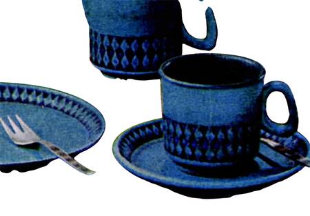 Sapphire Flat Cup & Saucer Set