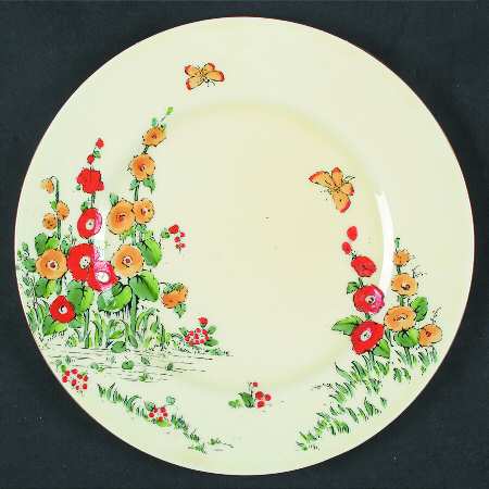 Hollyhock Salad Plate
