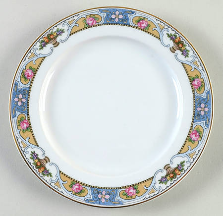 Rosari (Smooth, Fruit Basket, Blue) Salad Plate by Black Knight