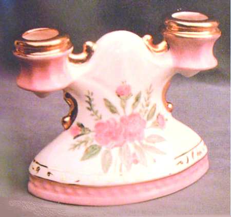 Trousseau (Pink) Double Light Candlestick