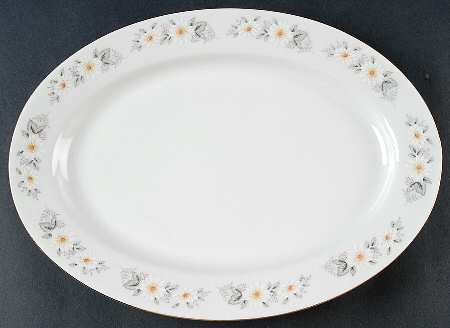 Snowflower 12" Oval Serving Platter