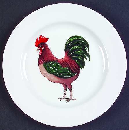Rooster Salad Plate
