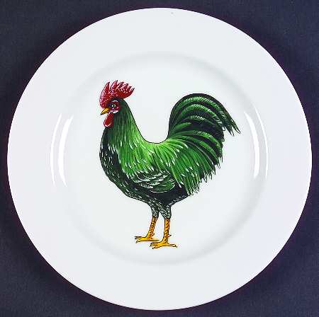 Rooster Salad Plate