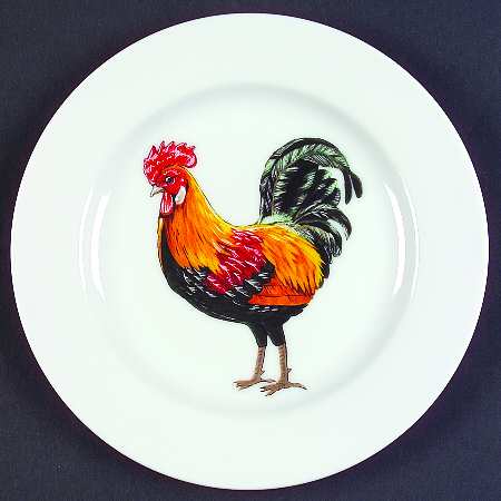 Rooster Salad Plate