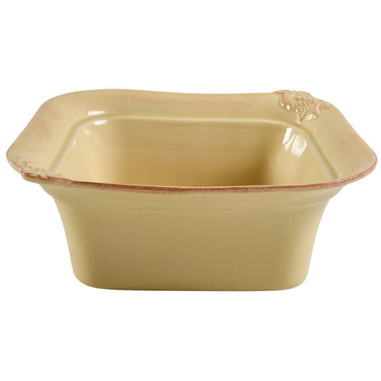 Madeira Harvest (Dijon Gold) 2 Quart Square Casserole No Ceramic Lid