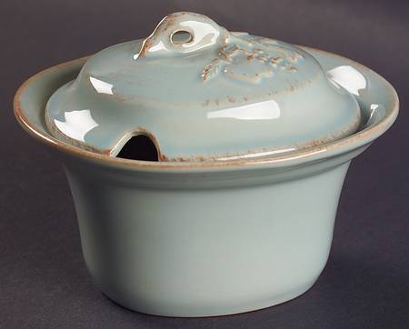 Madeira Harvest (Robin's Egg Blue) Sugar Bowl & Lid