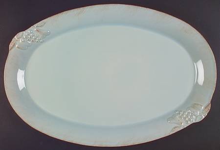 Madeira Harvest (Robin's Egg Blue) 21" Oval Serving Platter