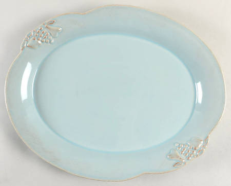 Madeira Harvest (Robin's Egg Blue) 16" Oval Serving Platter