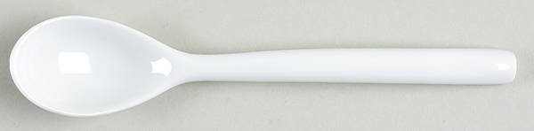Hemisphere White Spoon-Teaspoon/Ceramic