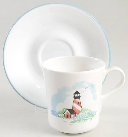 Outer Banks Flat Cup & Saucer Set