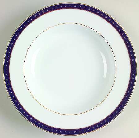Babylone Blue Rim Soup Bowl