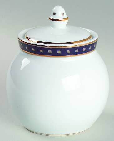 Babylone Blue Sugar Bowl & Lid