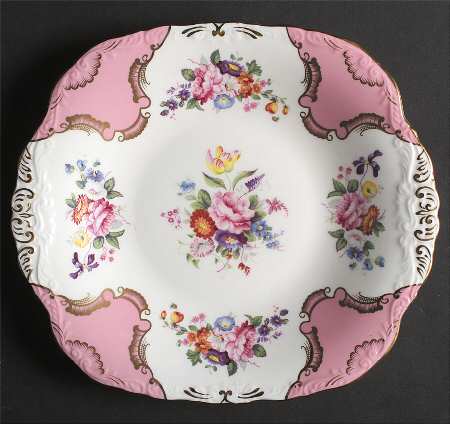 Rosemary Square Handled Cake Plate