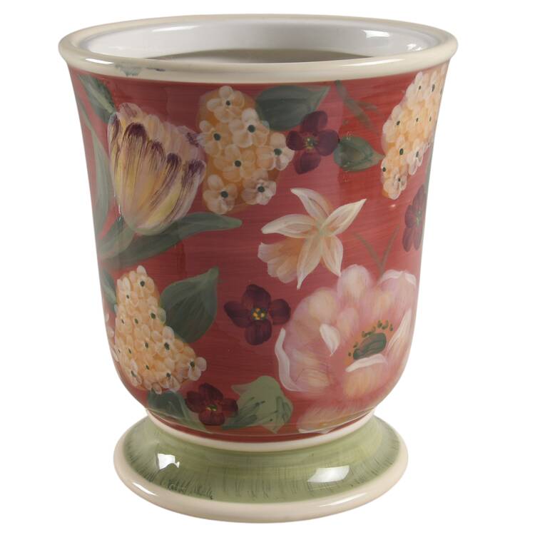 Floral Tapestry Large Canister No Lid