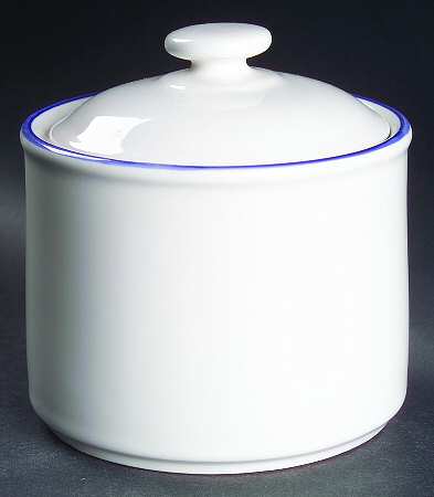 Concentrics Blue Sugar Bowl & Lid
