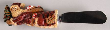Holiday Greeting (Red Trim) Spreader (for Dip and Spreader)