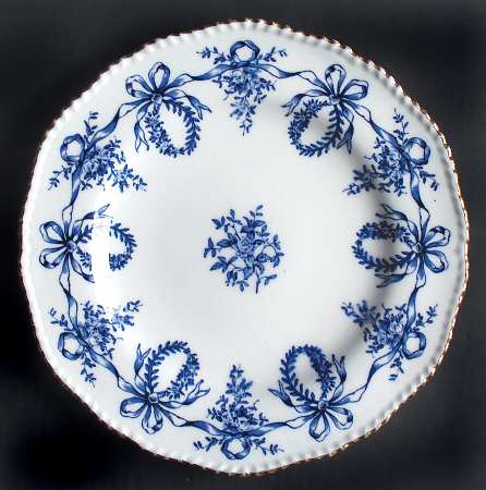Queensbury Blue (Rope Edge) by Coalport