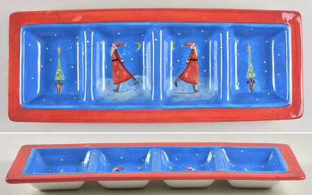 Santa On Ice (Red Handles) 4 Part Relish