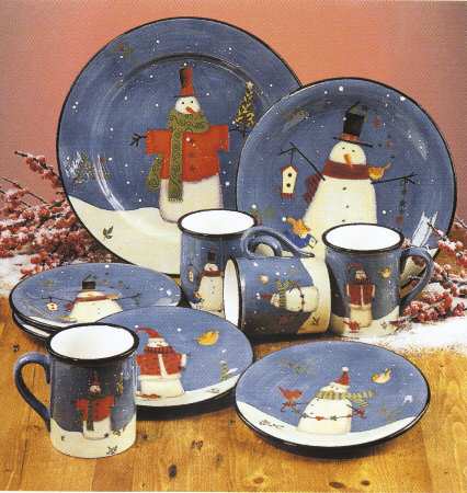 Cool Snowman Dinner Plate