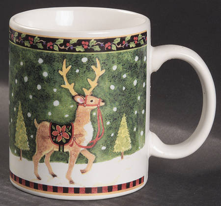 Antique Christmas Mug