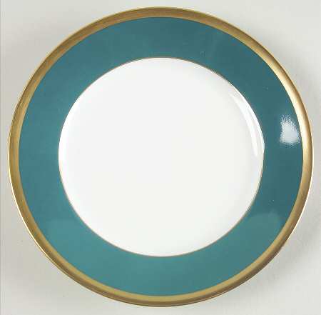 Arc En Ciel Vert Canard (Teal) Bread & Butter Plate