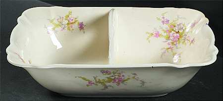 CRO239 Rectangular Divided Vegetable Bowl