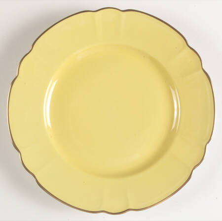 Eventail Yellow Salad Plate by Charles Field Haviland