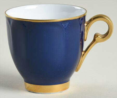 Eventail Dark Blue (Blue Ambassade) Flat Demitasse Cup
