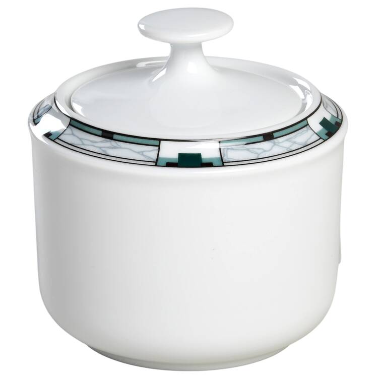 Prestige Aqua Black Sugar Bowl & Lid