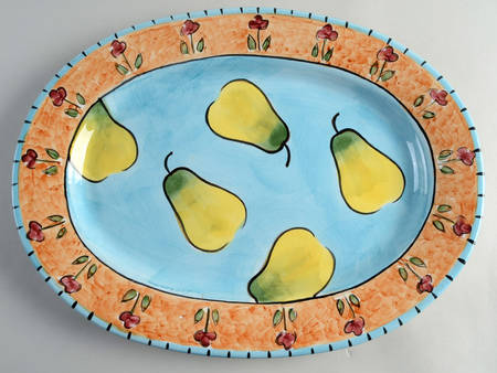 Fruit Punch 16" Oval Serving Platter