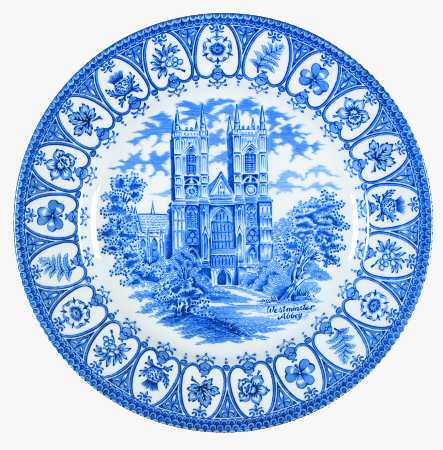 English Heritage Blue Salad Plate