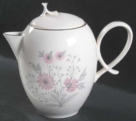 Pink Lace (Coupe) Coffee Pot & Lid