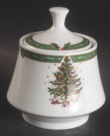 Christmas In The Park Sugar Bowl & Lid