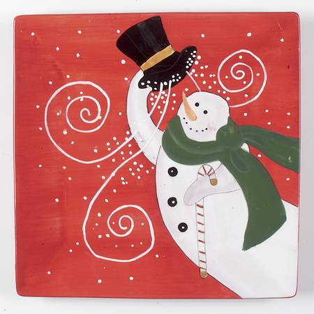 Snowmaker 13" Square Serving Platter