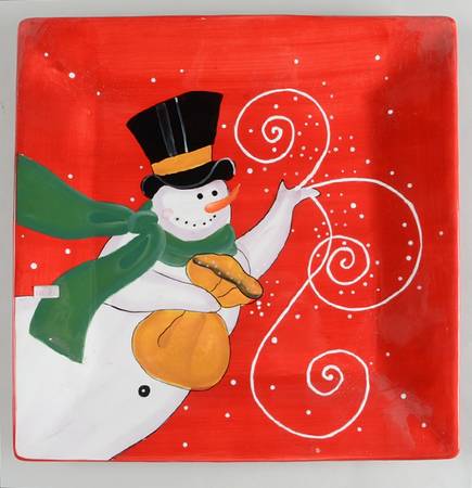 Snowmaker 13" Square Serving Platter