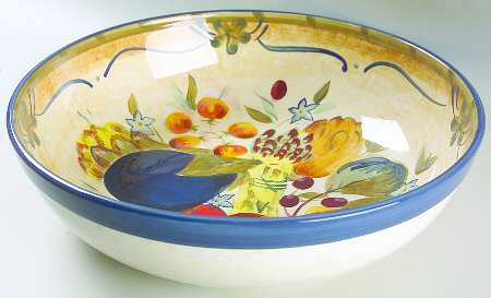 Tuscan Garden 13" Pasta Serving Bowl