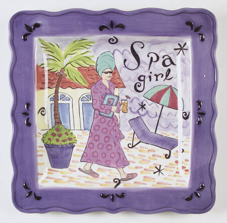Girlfriends 12" Square Serving Platter